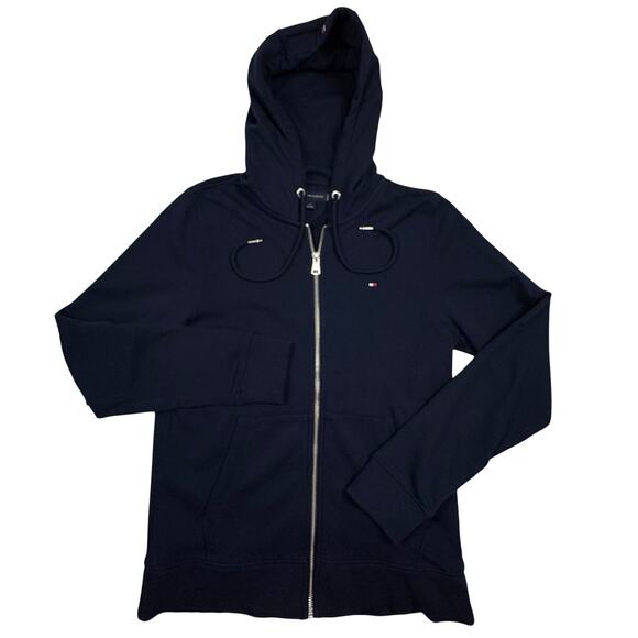Tommy Hilfiger Other - Tommy Hilfiger Zip Up Hoodie Sweatshirt Men's S Navy Blue French Terry